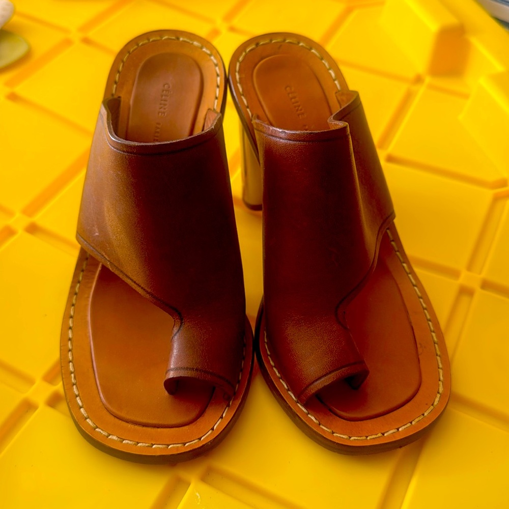 Brown Celine sandals  2.5 inches